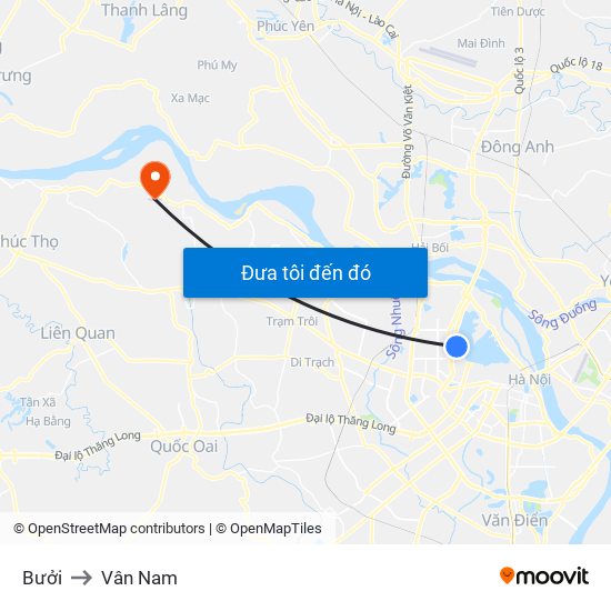 Bưởi to Vân Nam map