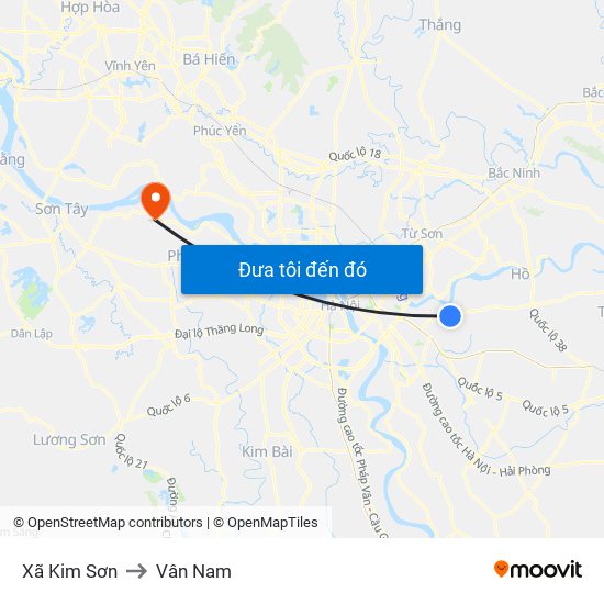 Xã Kim Sơn to Vân Nam map