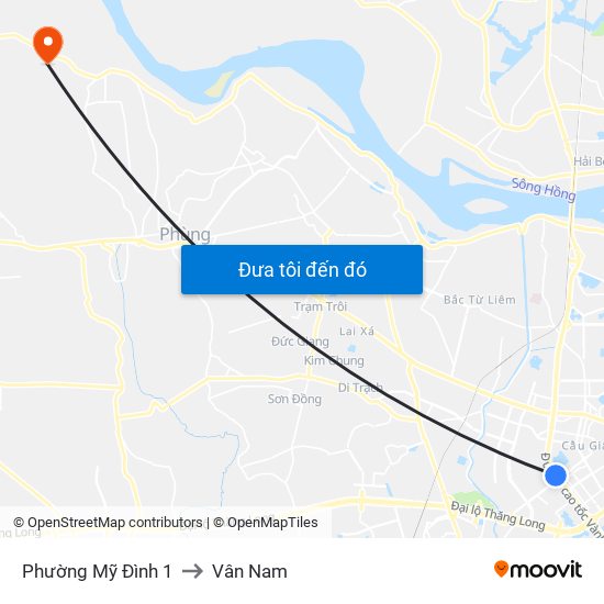 Phường Mỹ Đình 1 to Vân Nam map