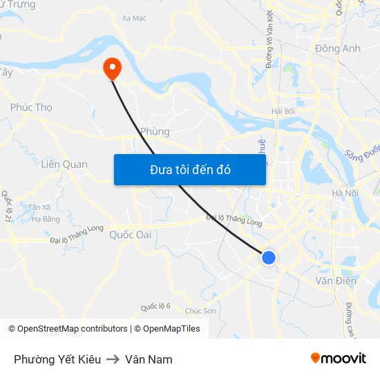 Phường Yết Kiêu to Vân Nam map