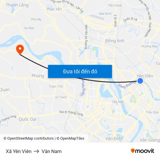 Xã Yên Viên to Vân Nam map