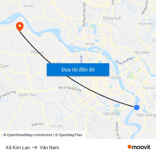 Xã Kim Lan to Vân Nam map