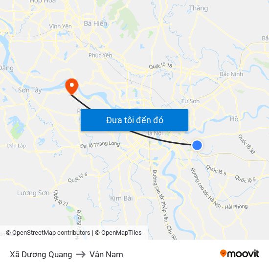 Xã Dương Quang to Vân Nam map