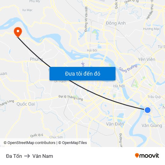 Đa Tốn to Vân Nam map