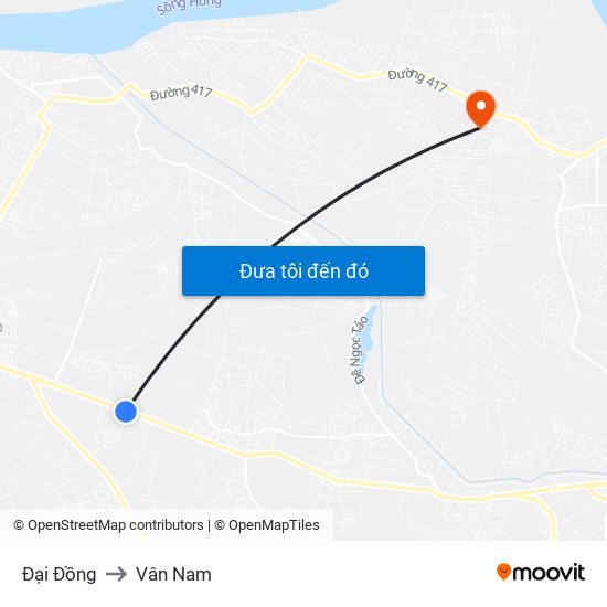 Đại Đồng to Vân Nam map