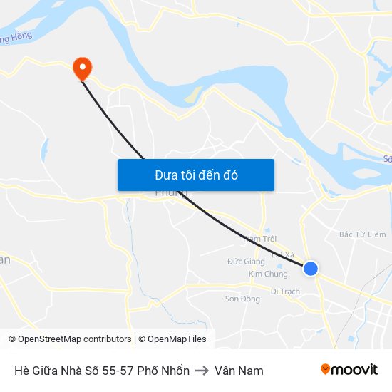 Hè Giữa Nhà Số 55-57 Phố Nhổn to Vân Nam map