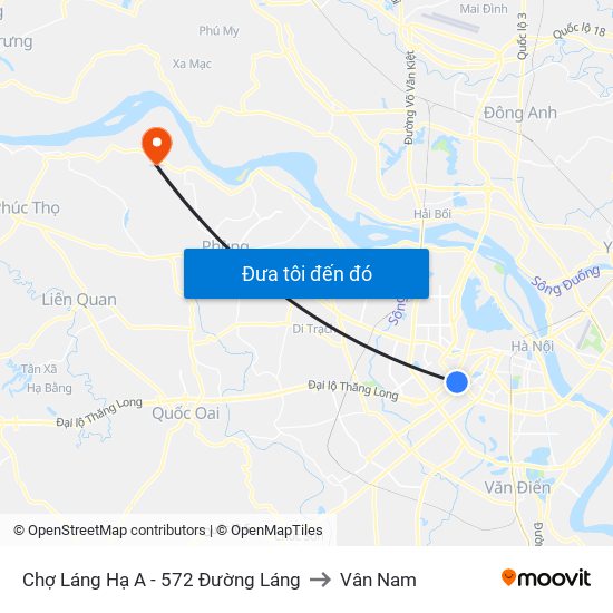 Chợ Láng Hạ A - 572 Đường Láng to Vân Nam map