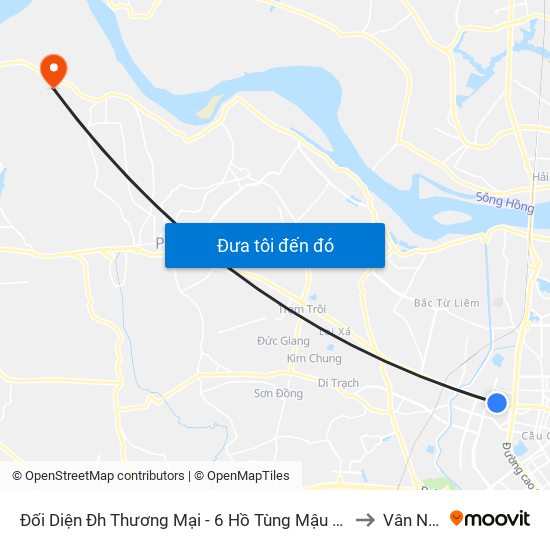 Đối Diện Đh Thương Mại - 6 Hồ Tùng Mậu (Cột Sau) to Vân Nam map