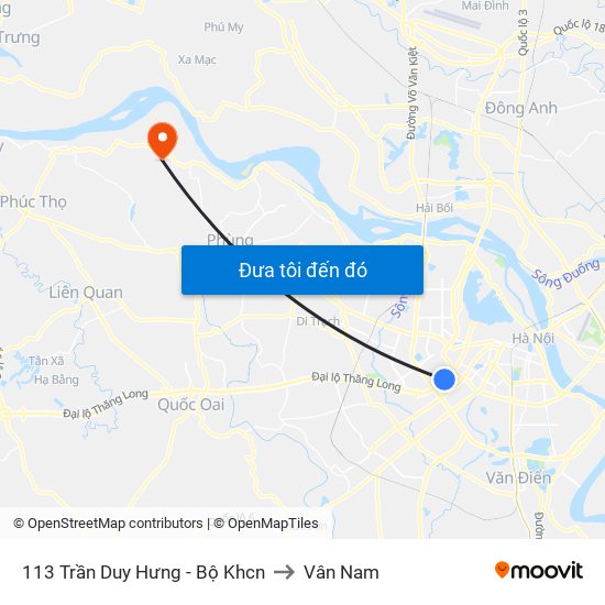 113 Trần Duy Hưng - Bộ Khcn to Vân Nam map