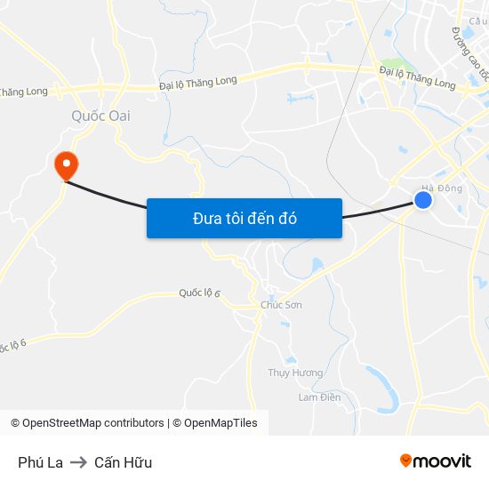 Phú La to Cấn Hữu map