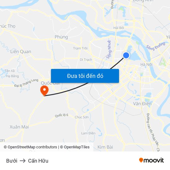 Bưởi to Cấn Hữu map