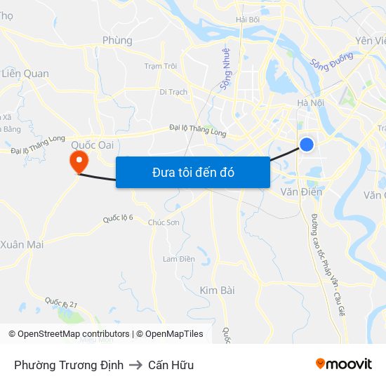 Phường Trương Định to Cấn Hữu map