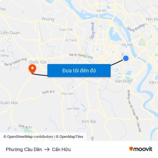 Phường Cầu Dền to Cấn Hữu map