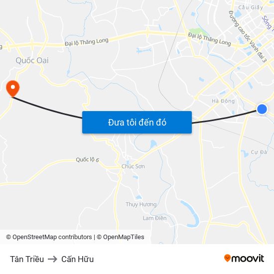 Tân Triều to Cấn Hữu map