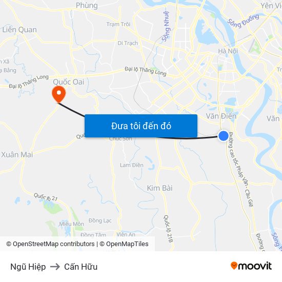 Ngũ Hiệp to Cấn Hữu map