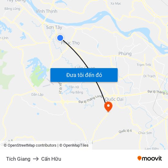 Tích Giang to Cấn Hữu map