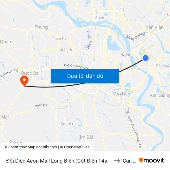 Đối Diện Aeon Mall Long Biên (Cột Điện T4a/2a-B Đường Cổ Linh) to Cấn Hữu map