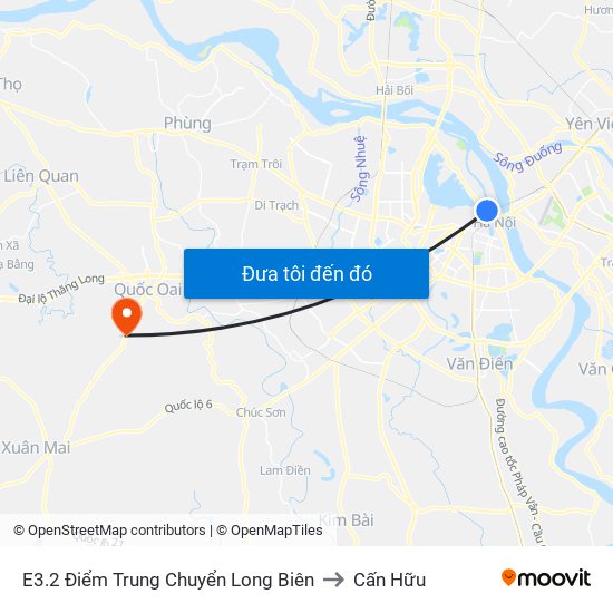 E3.2 Điểm Trung Chuyển Long Biên to Cấn Hữu map