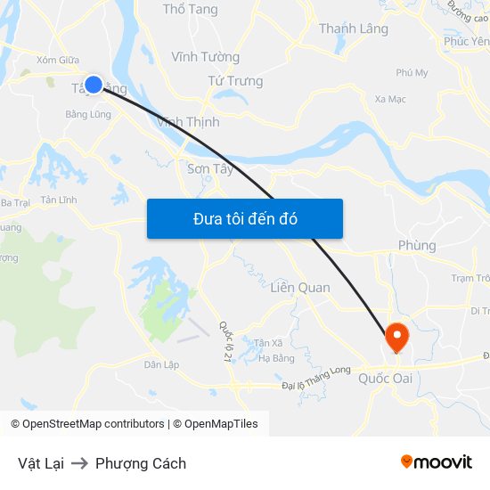 Vật Lại to Phượng Cách map