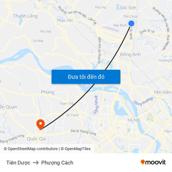 Tiên Dược to Phượng Cách map