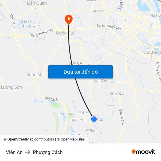 Viên An to Phượng Cách map