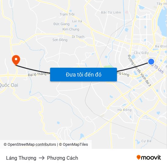 Láng Thượng to Phượng Cách map