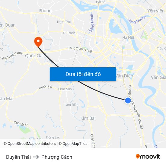 Duyên Thái to Phượng Cách map