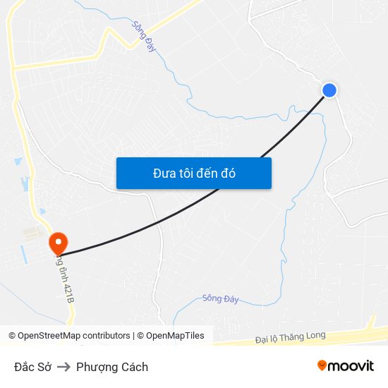 Đắc Sở to Phượng Cách map