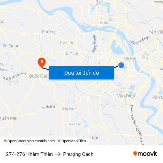274-276 Khâm Thiên to Phượng Cách map