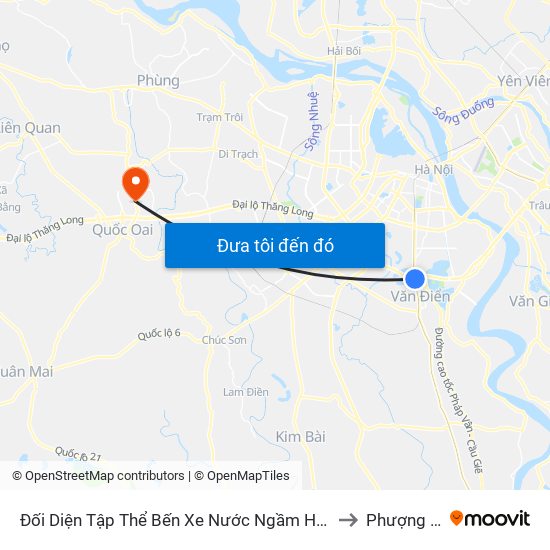 Đối Diện Tập Thể Bến Xe Nước Ngầm Hà Nội - Ngọc Hồi to Phượng Cách map