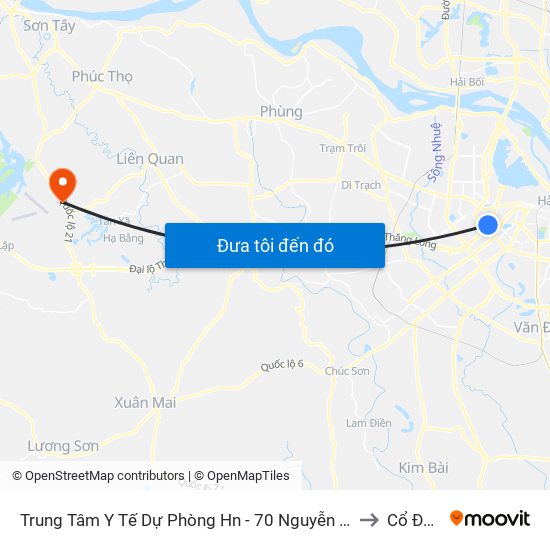 Trung Tâm Y Tế Dự Phòng Hn - 70 Nguyễn Chí Thanh to Cổ Đông map