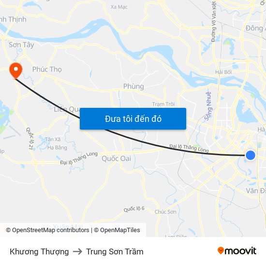 Khương Thượng to Trung Sơn Trầm map