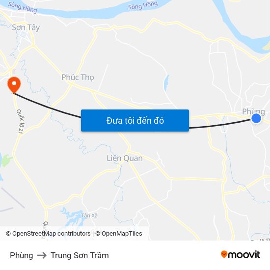 Phùng to Trung Sơn Trầm map