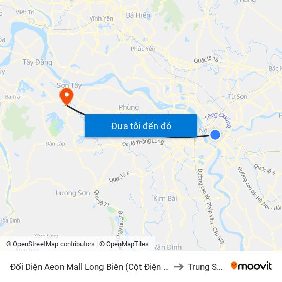 Đối Diện Aeon Mall Long Biên (Cột Điện T4a/2a-B Đường Cổ Linh) to Trung Sơn Trầm map