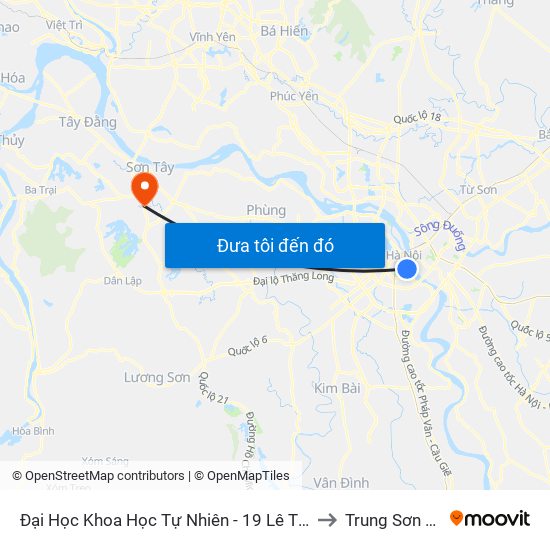 Đại Học Khoa Học Tự Nhiên - 19 Lê Thánh Tông to Trung Sơn Trầm map