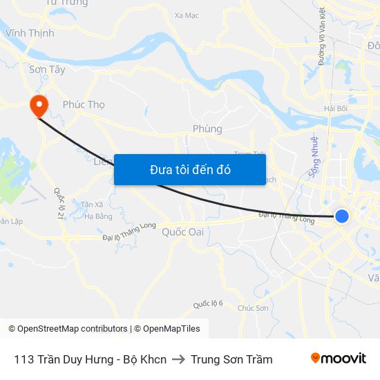 113 Trần Duy Hưng - Bộ Khcn to Trung Sơn Trầm map