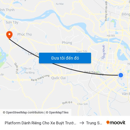 Platform Dành Riêng Cho Xe Buýt Trước Nhà 604 Trường Chinh to Trung Sơn Trầm map