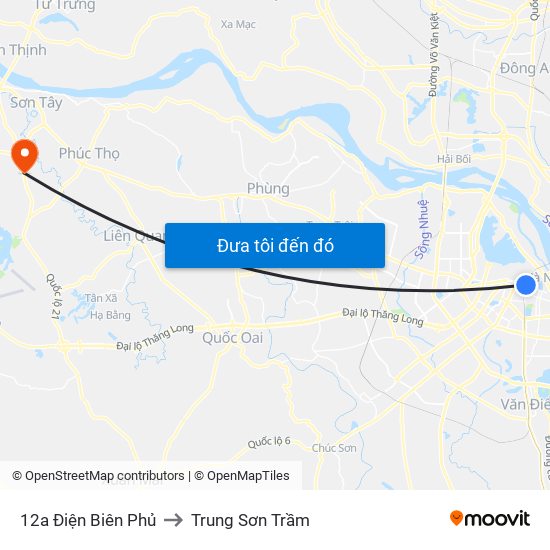 12a Điện Biên Phủ to Trung Sơn Trầm map