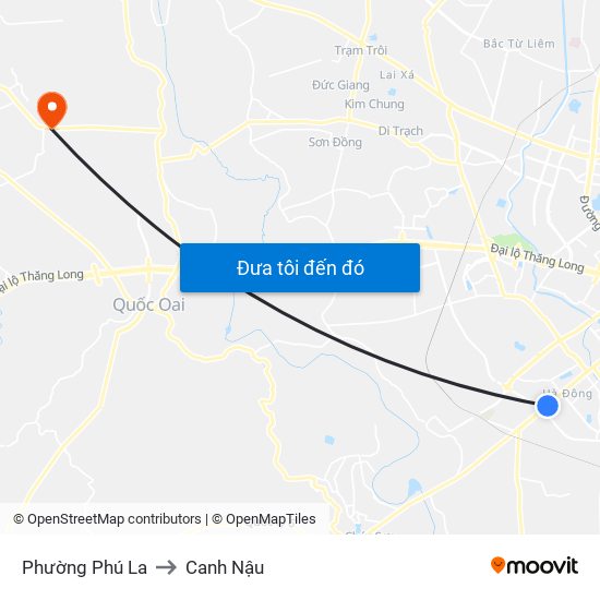 Phường Phú La to Canh Nậu map