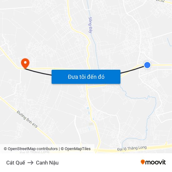 Cát Quế to Canh Nậu map