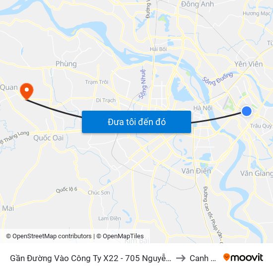Gần Đường Vào Công Ty X22 - 705 Nguyễn Văn Linh to Canh Nậu map