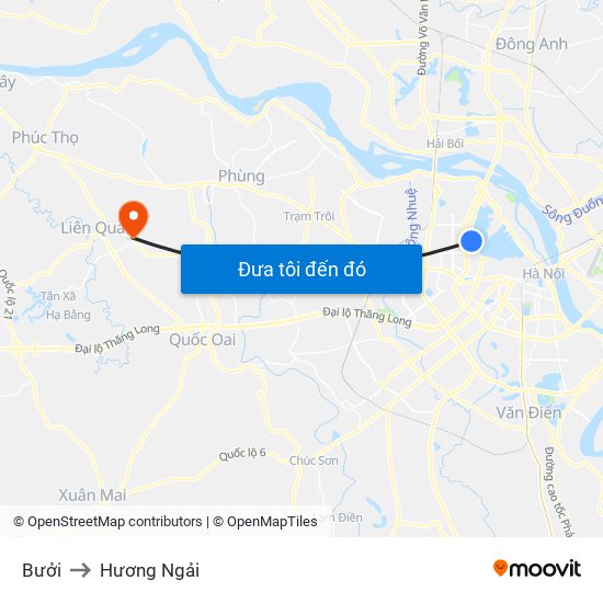 Bưởi to Hương Ngải map