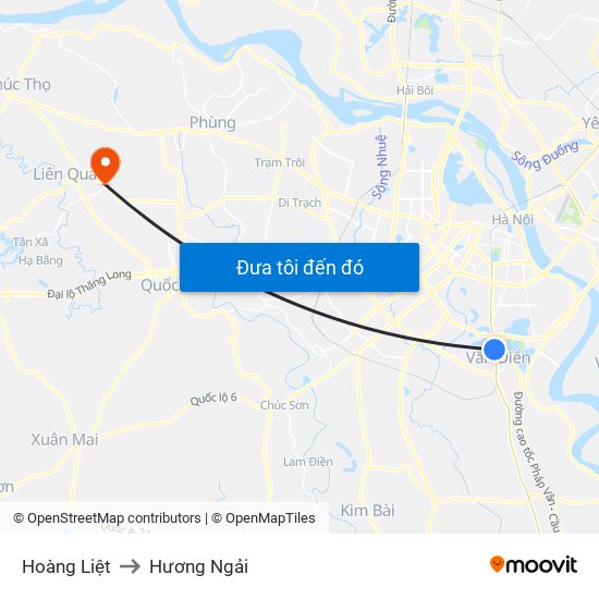 Hoàng Liệt to Hương Ngải map