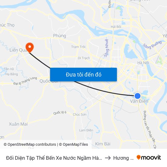 Đối Diện Tập Thể Bến Xe Nước Ngầm Hà Nội - Ngọc Hồi to Hương Ngải map