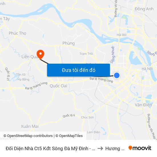 Đối Diện Nhà Ct5 Kđt Sông Đà Mỹ Đình - Phạm Hùng to Hương Ngải map