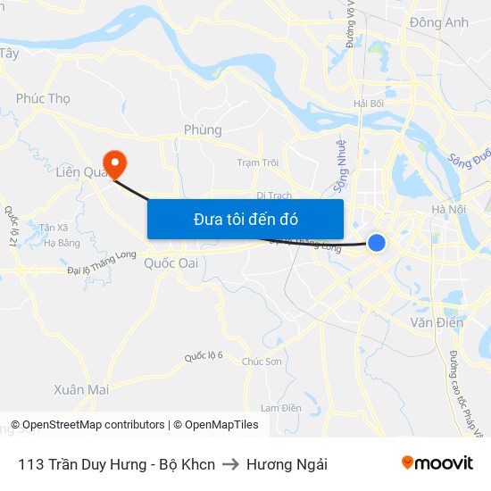 113 Trần Duy Hưng - Bộ Khcn to Hương Ngải map