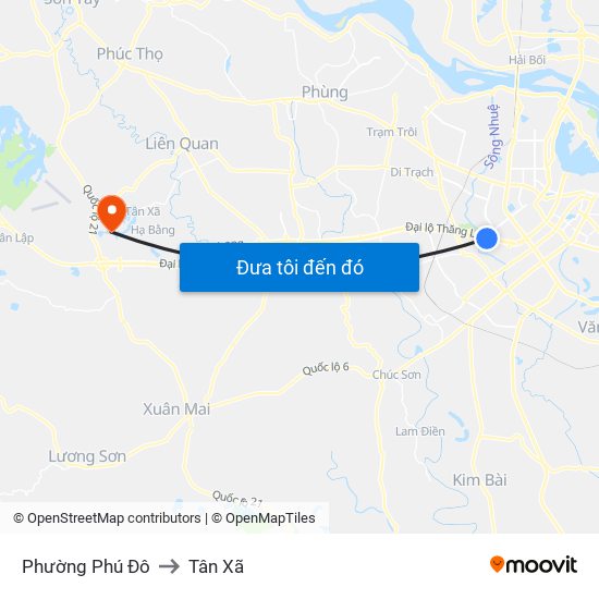 Phường Phú Đô to Tân Xã map