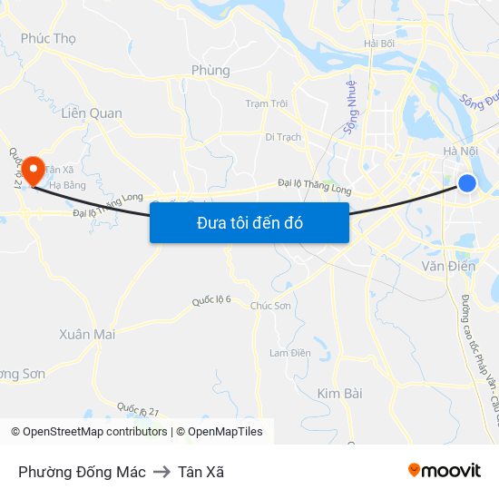 Phường Đống Mác to Tân Xã map