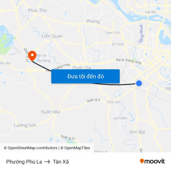 Phường Phú La to Tân Xã map