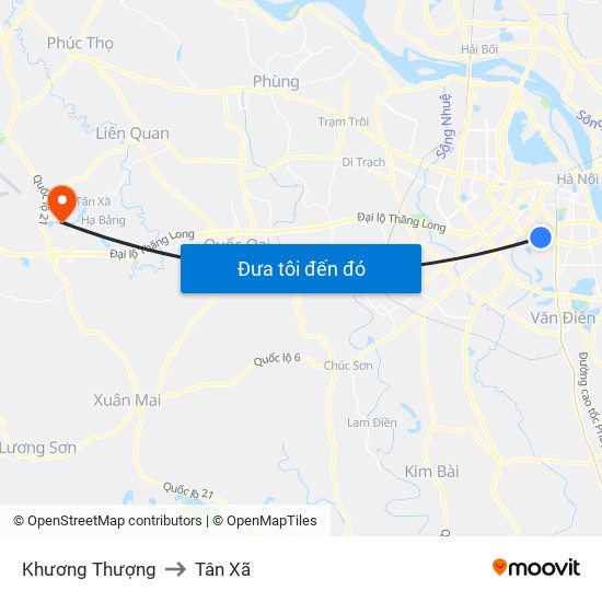 Khương Thượng to Tân Xã map